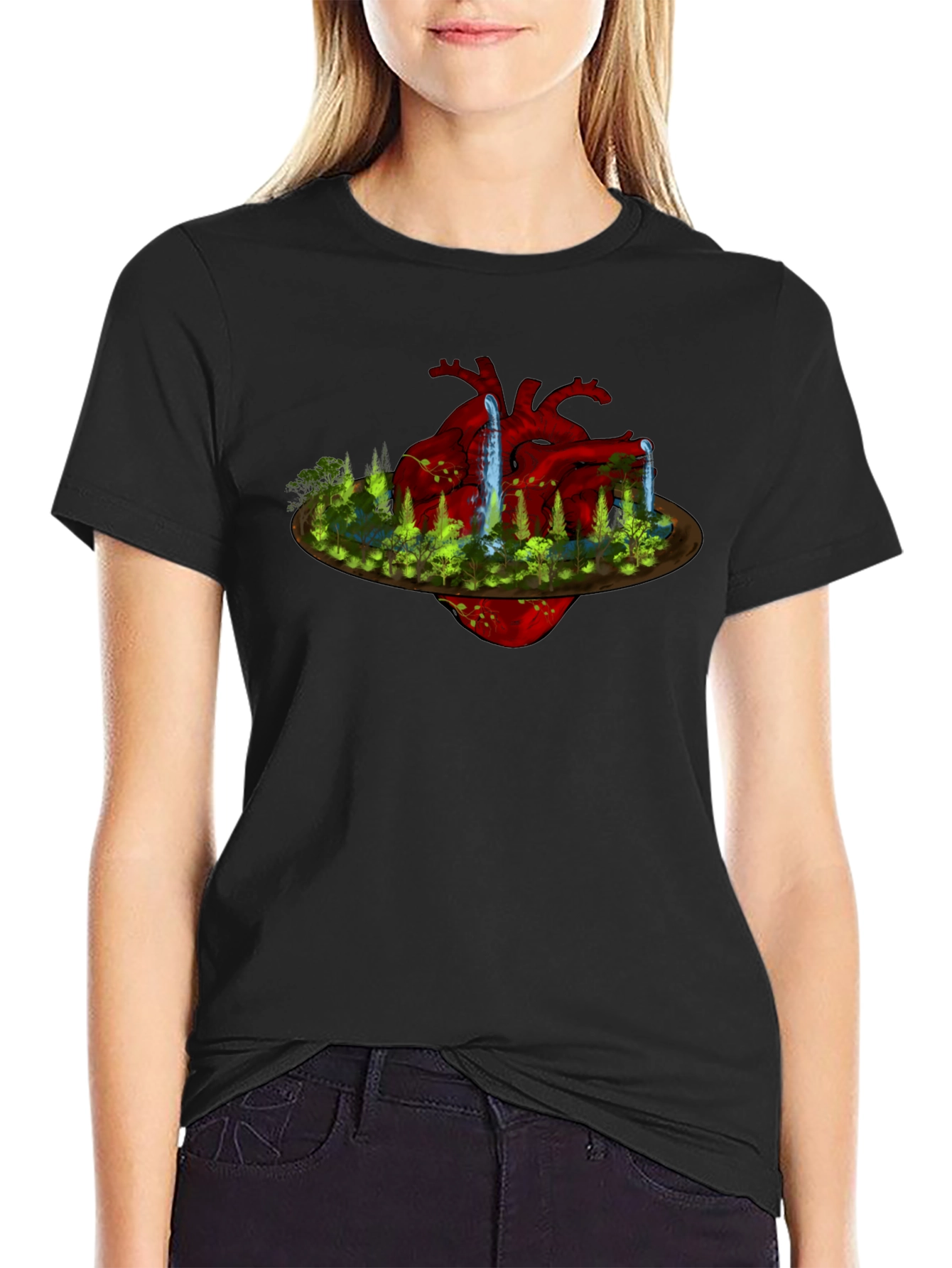 Nature Heart T-Shirt: Unique Design