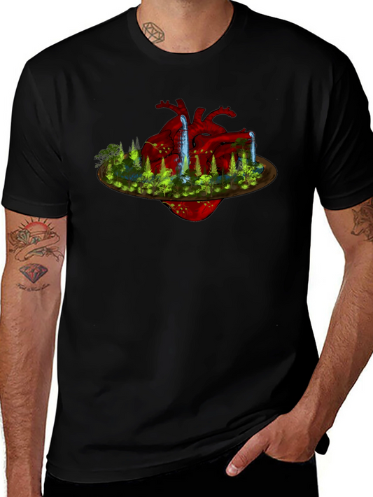 Nature Heart T-Shirt: Unique Design