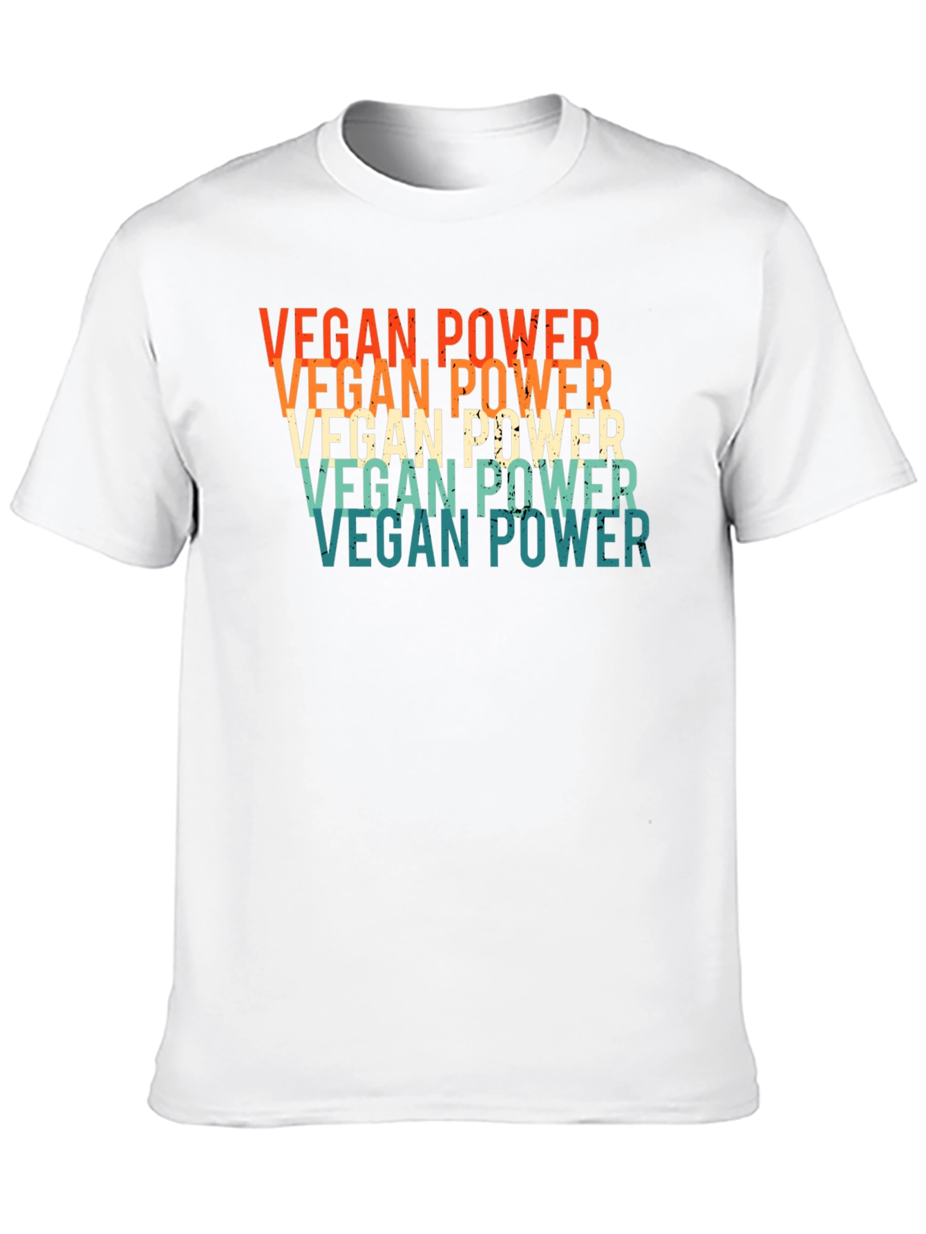 Vegan Power Retro Graphic T-Shirt