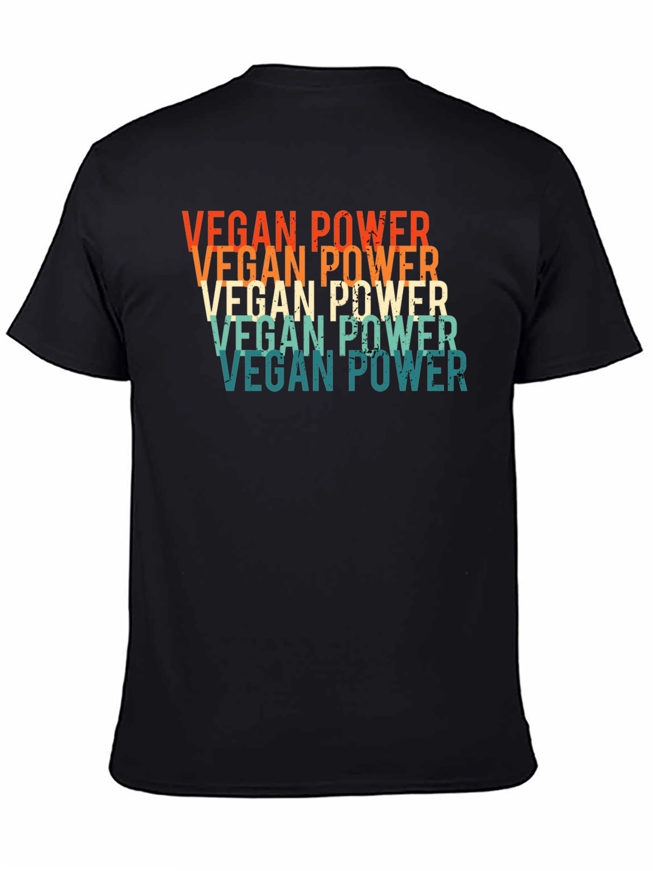 Vegan Power Retro Graphic T-Shirt