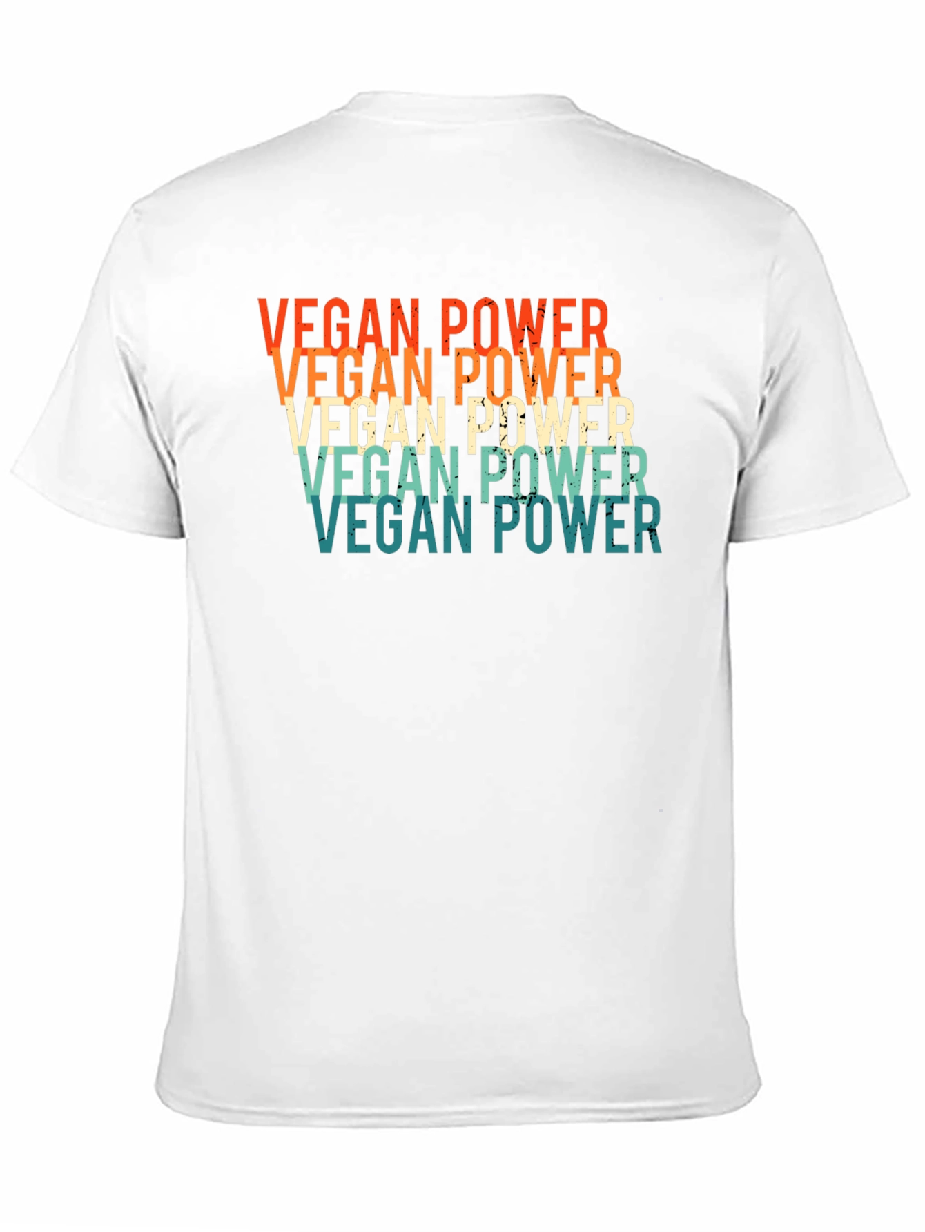 Vegan Power Retro Graphic T-Shirt
