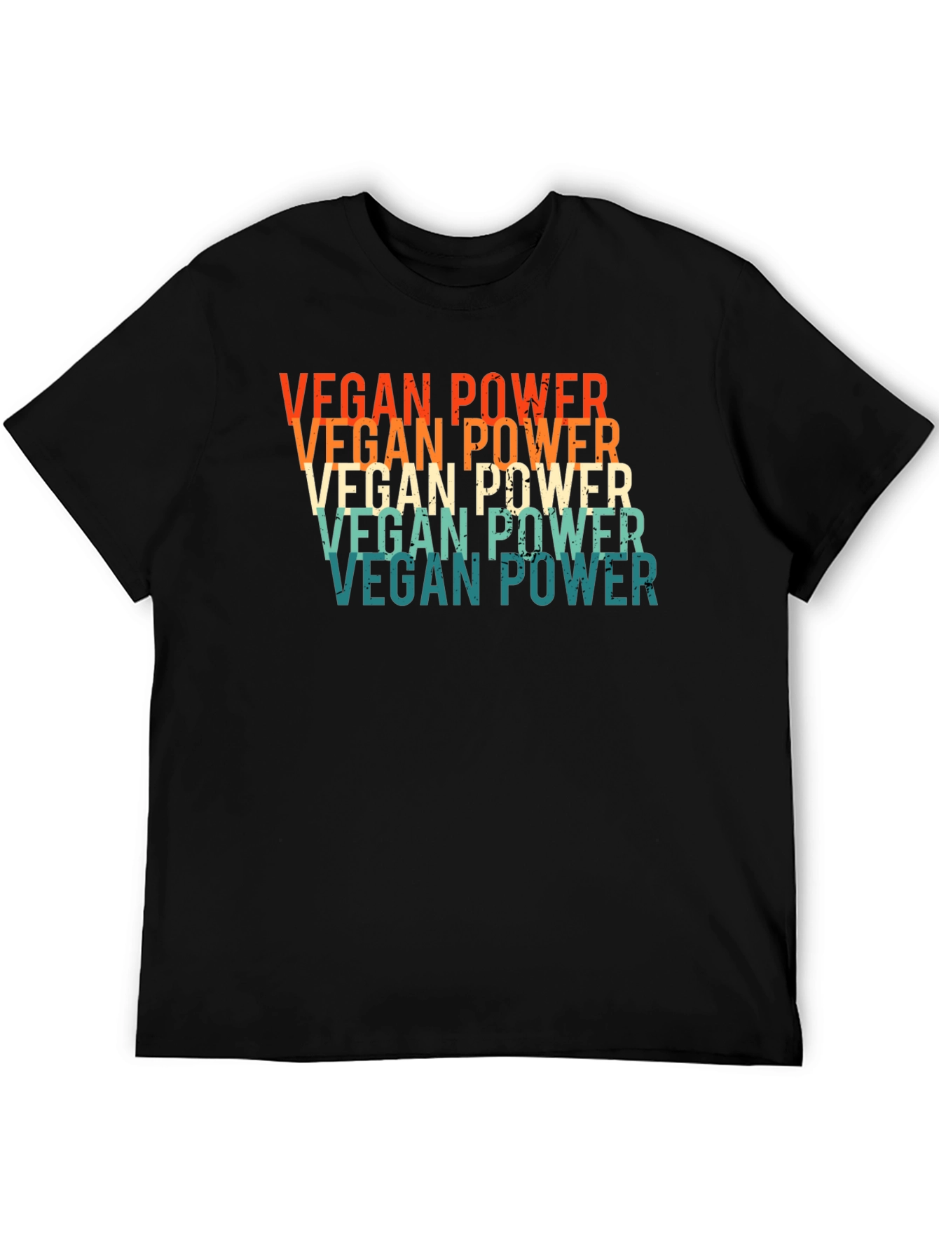 Vegan Power Retro Graphic T-Shirt