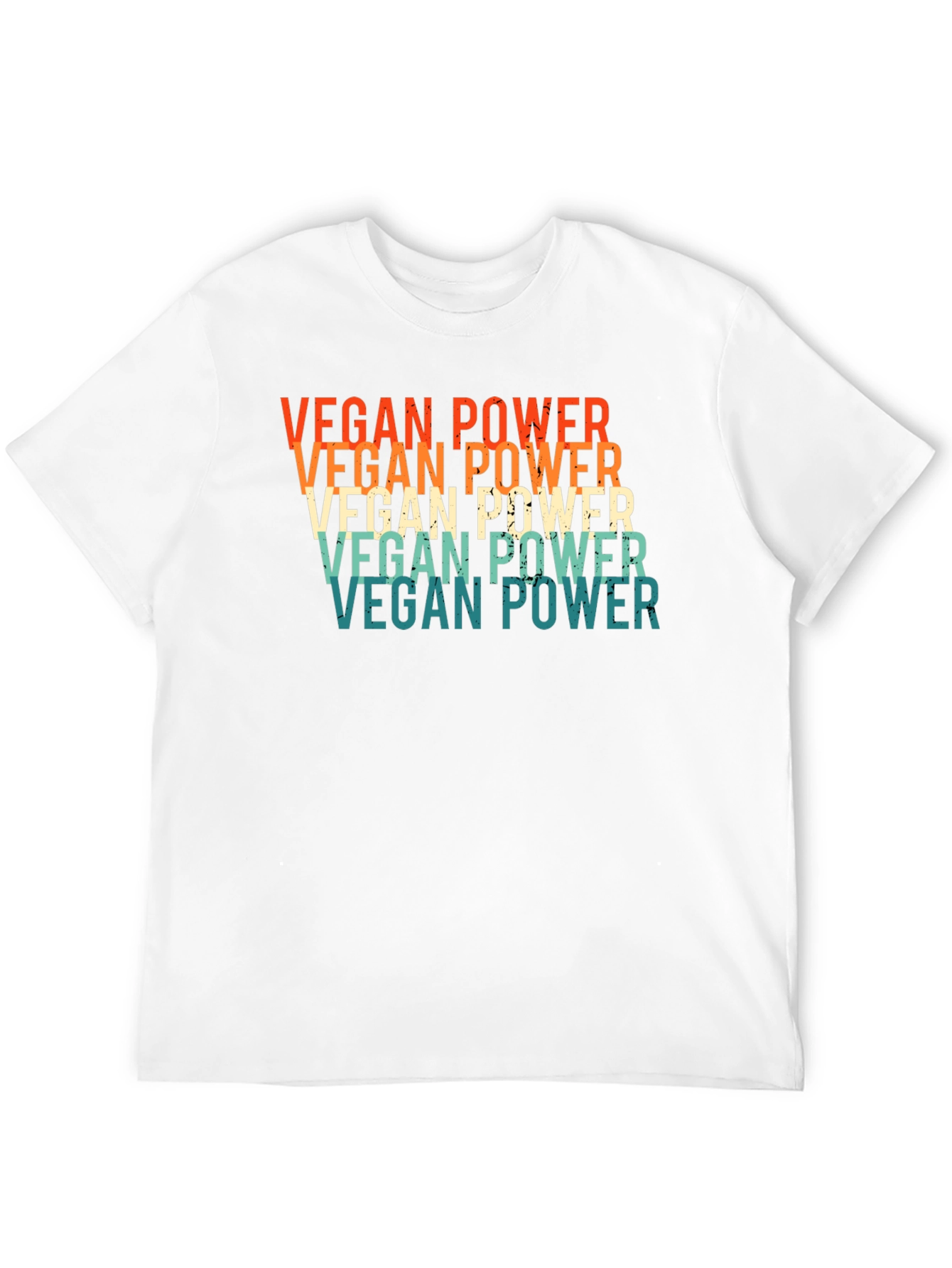 Vegan Power Retro Graphic T-Shirt