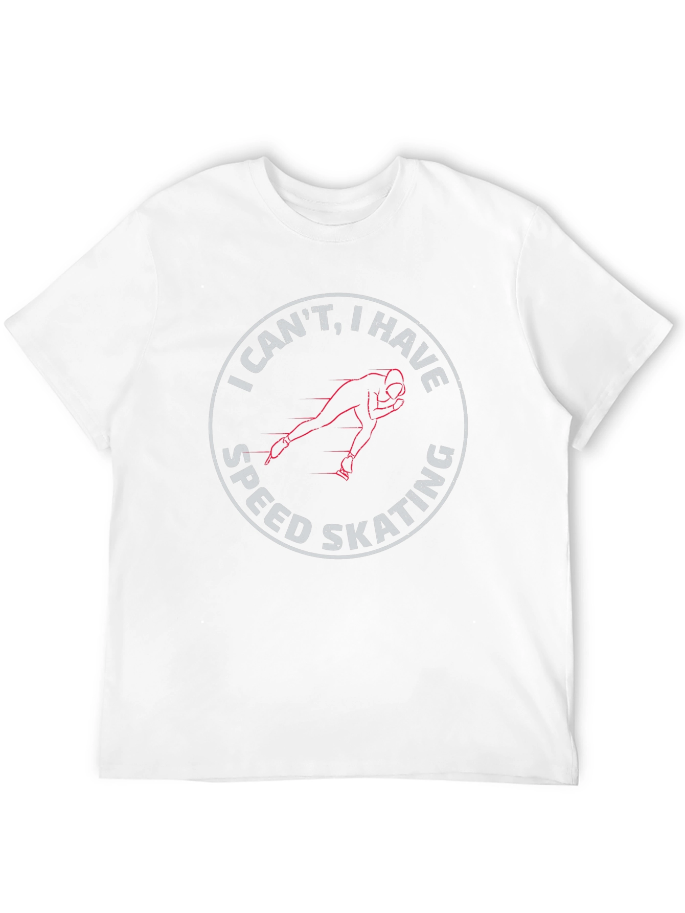 Speed Skating Graphic Tee - Black Cotton T-Shirt