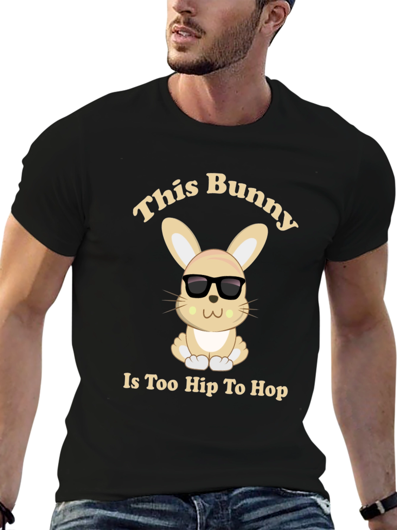 Cool Bunny Graphic Tee - Too Hip To Hop
