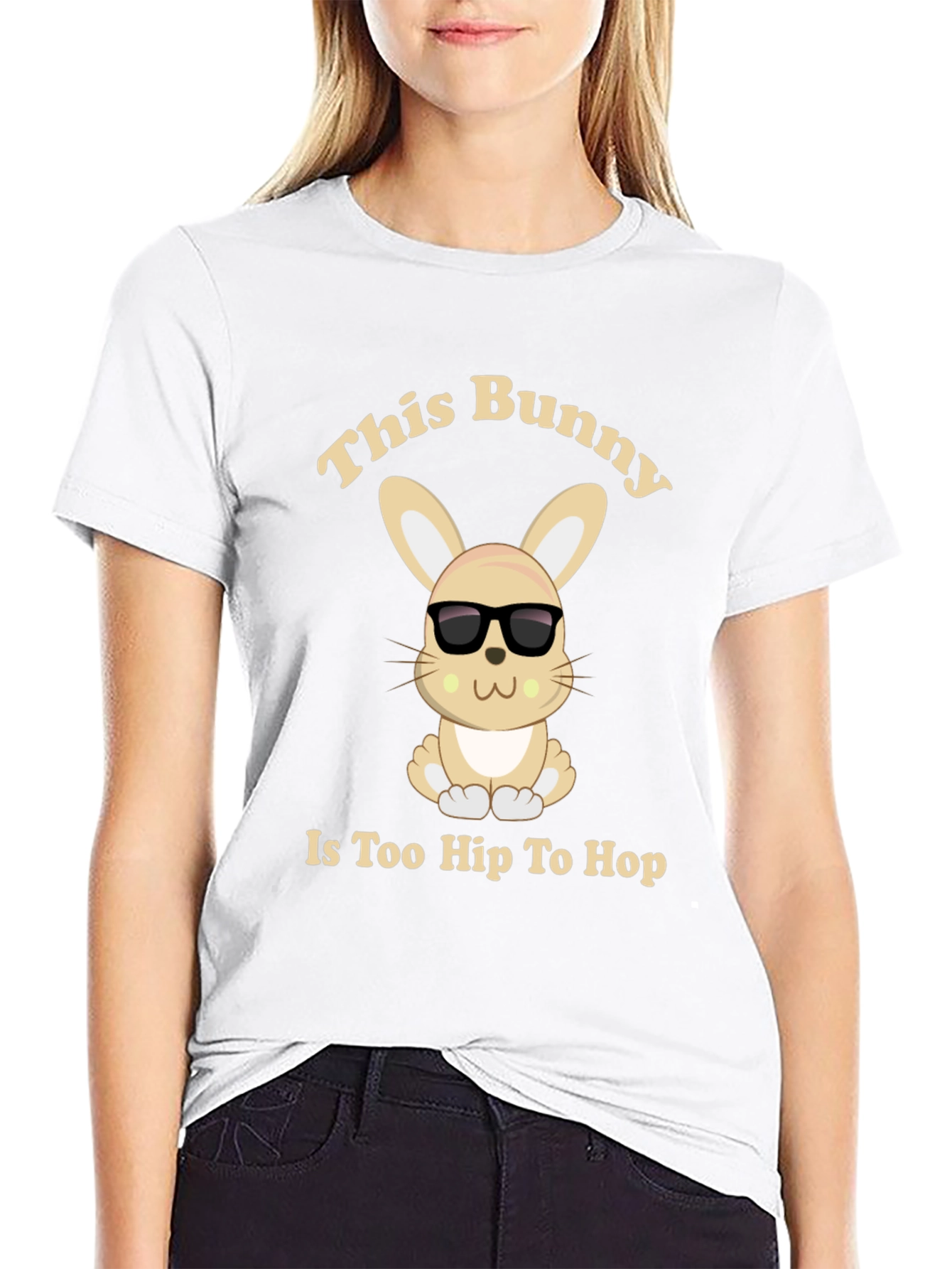 Cool Bunny Graphic Tee - Too Hip To Hop