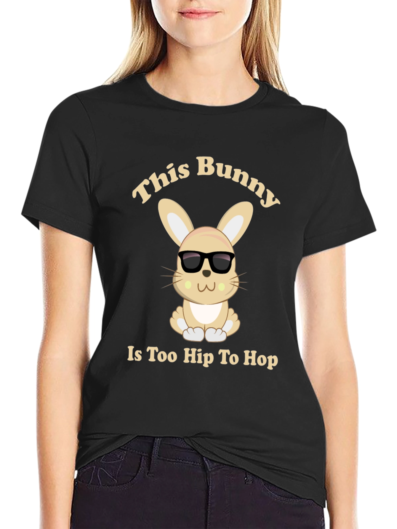 Cool Bunny Graphic Tee - Too Hip To Hop