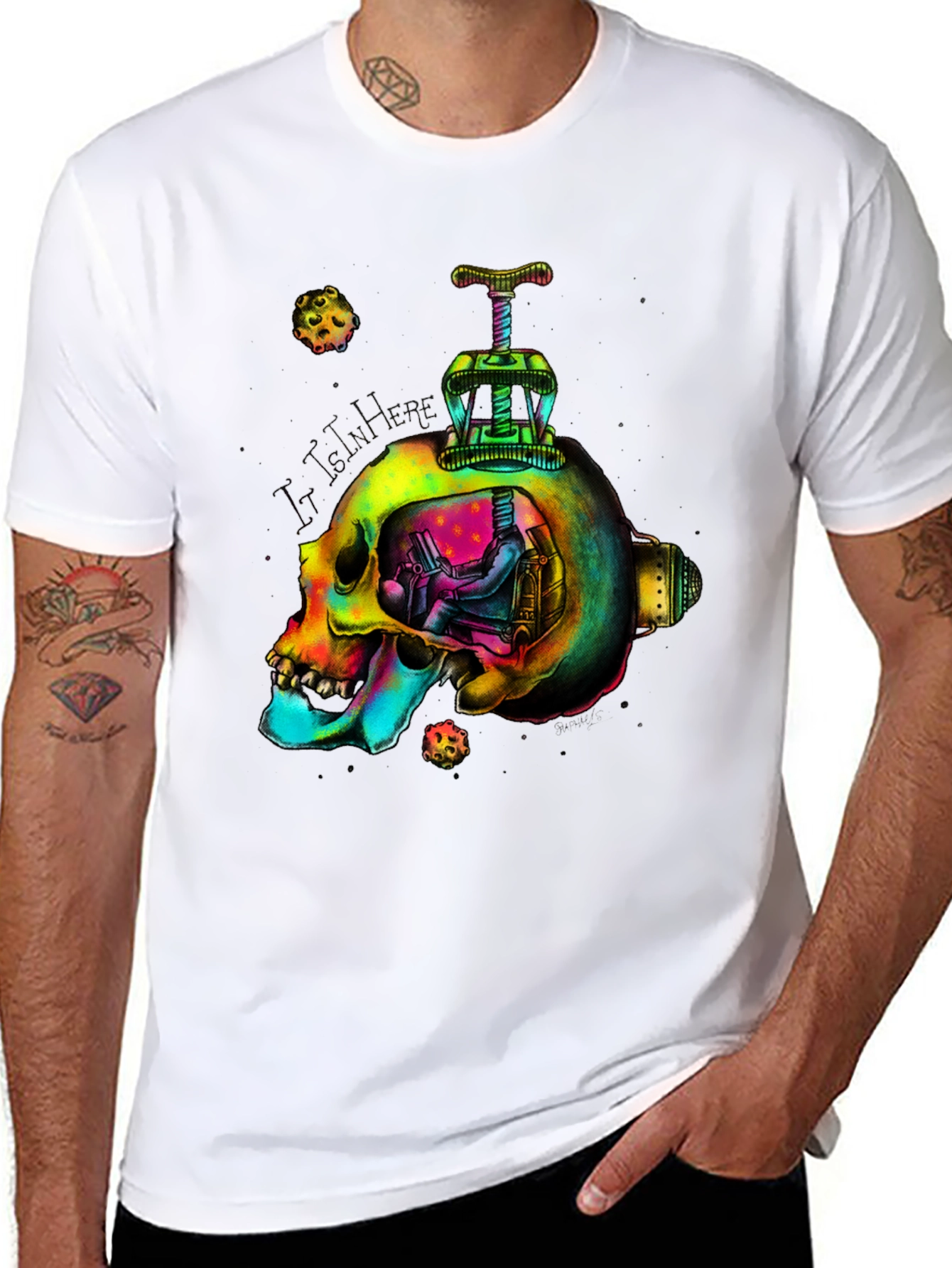 Psychedelic Skull T-Shirt - Mind Escape