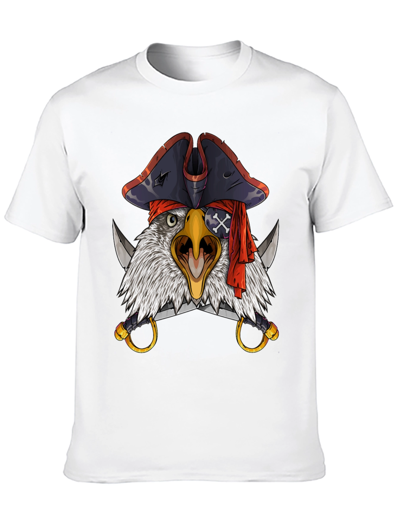 Pirate Eagle T-Shirt - Mens Black Graphic Tee
