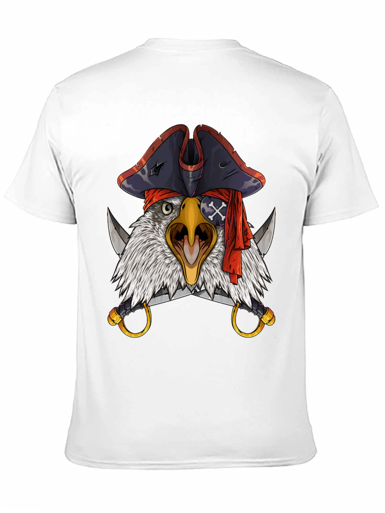Pirate Eagle T-Shirt - Mens Black Graphic Tee