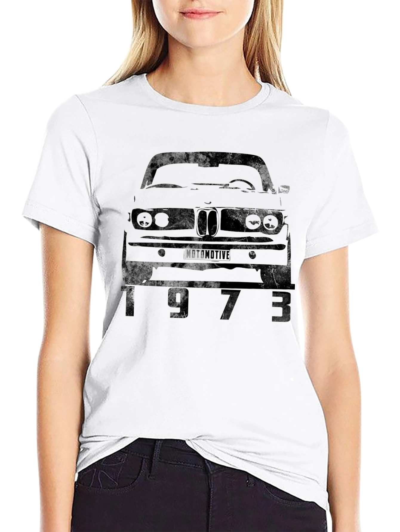 1973 Car Graphic T-Shirt - Mens Black Tee