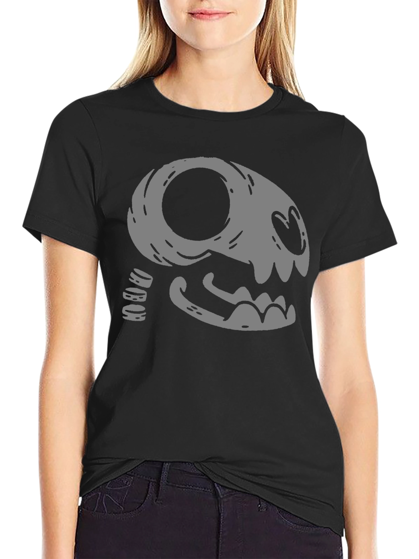 Skull Cat T-Shirt - Unique Graphic Tee