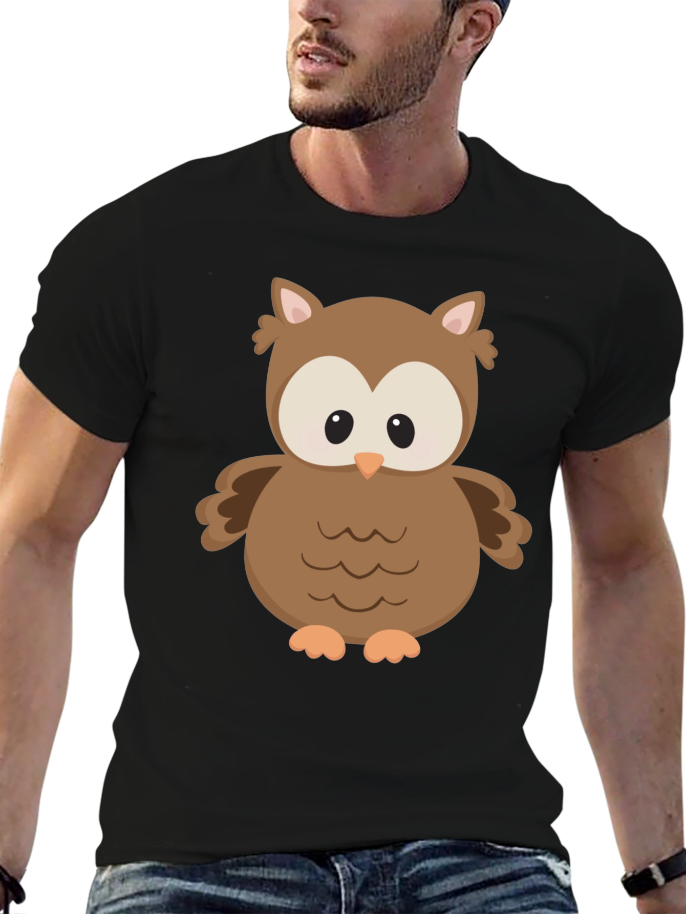 Owl Graphic Print T-Shirt - Unisex