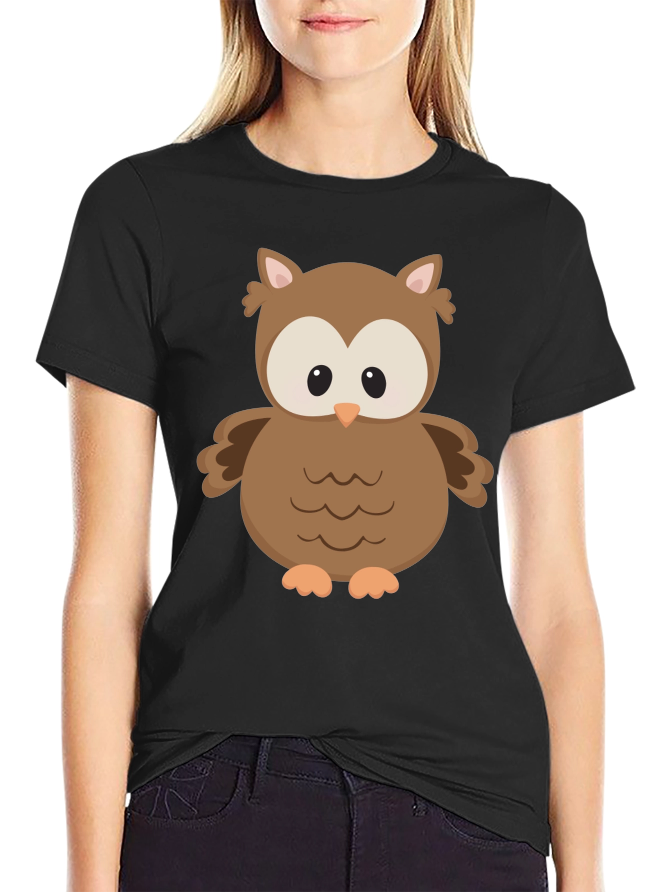 Owl Graphic Print T-Shirt - Unisex
