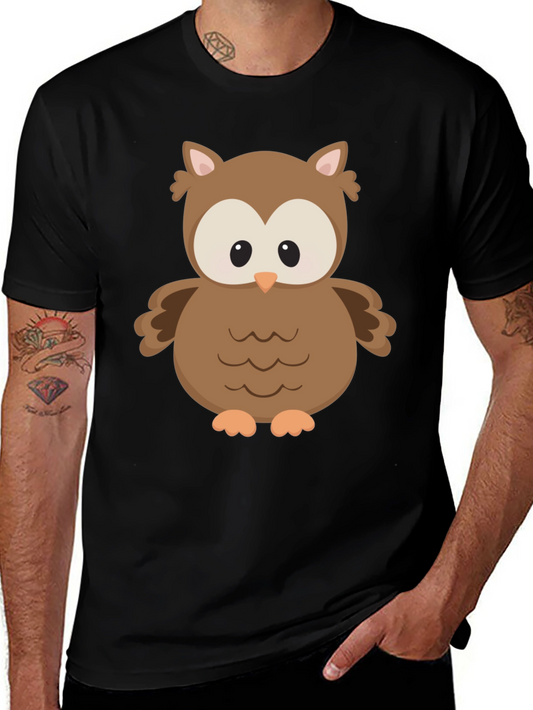 Owl Graphic Print T-Shirt - Unisex