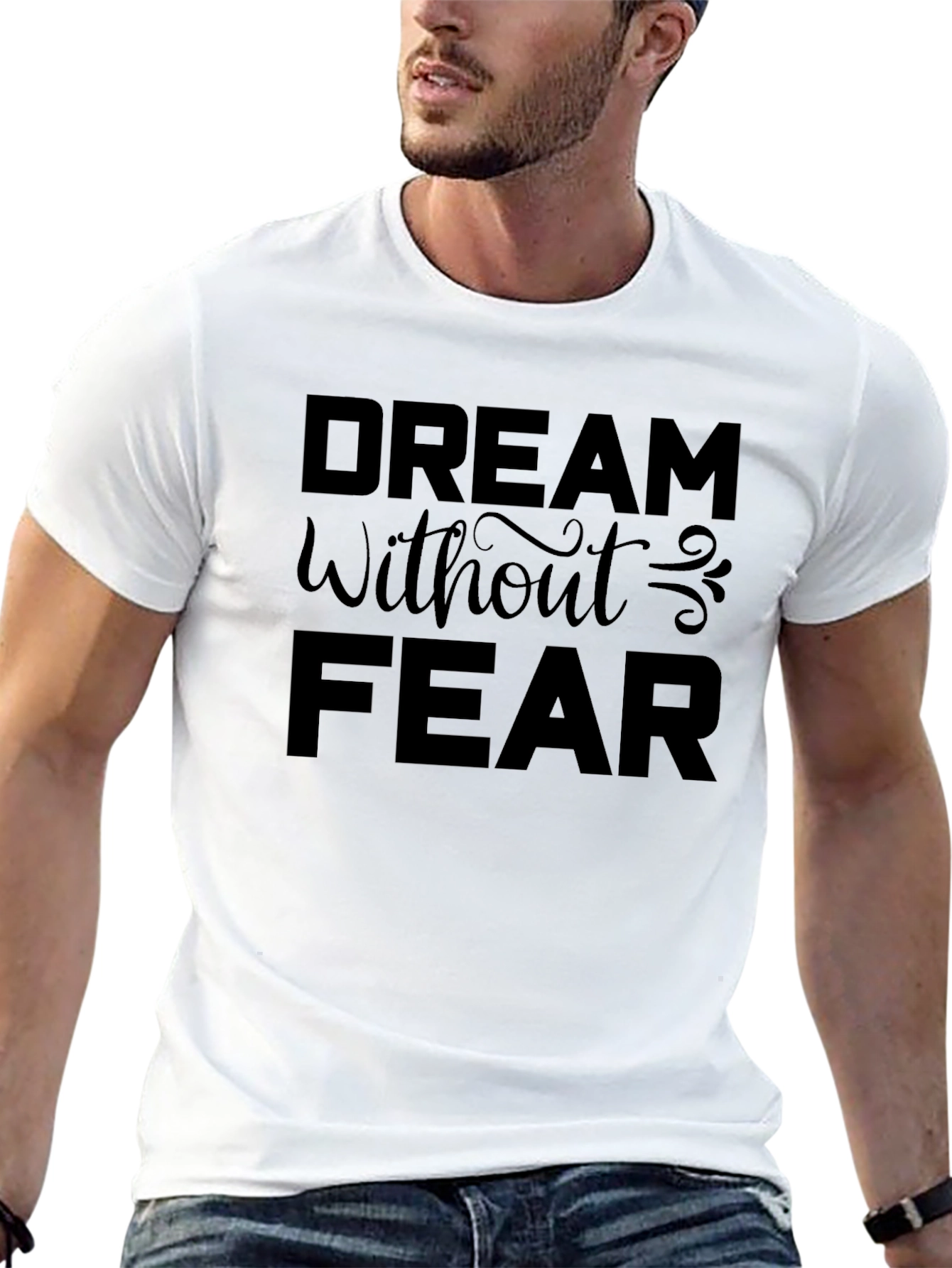 Dream Without Fear Black Graphic Tee