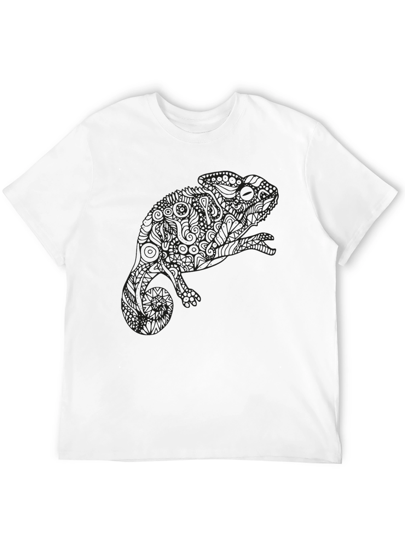 Chameleon Graphic Tee - Unique Print Soft Cotton