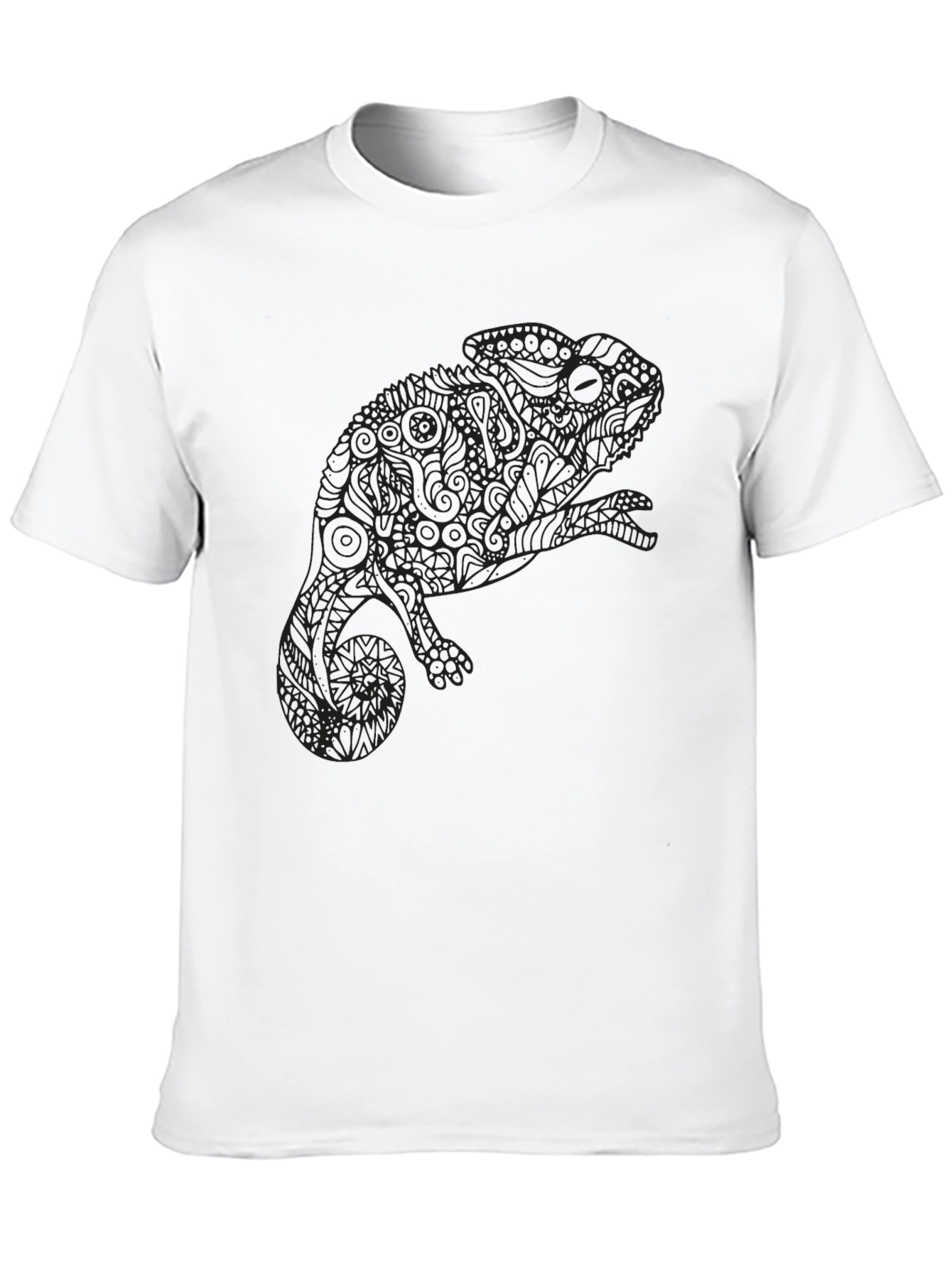 Chameleon Graphic Tee - Unique Print Soft Cotton