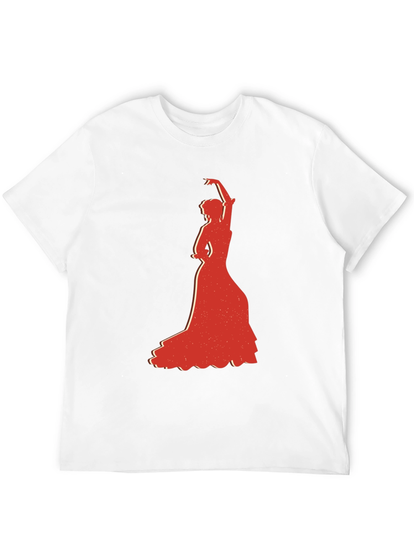 Flamenco Dancer Graphic Tee - Stylish Black T-Shirt