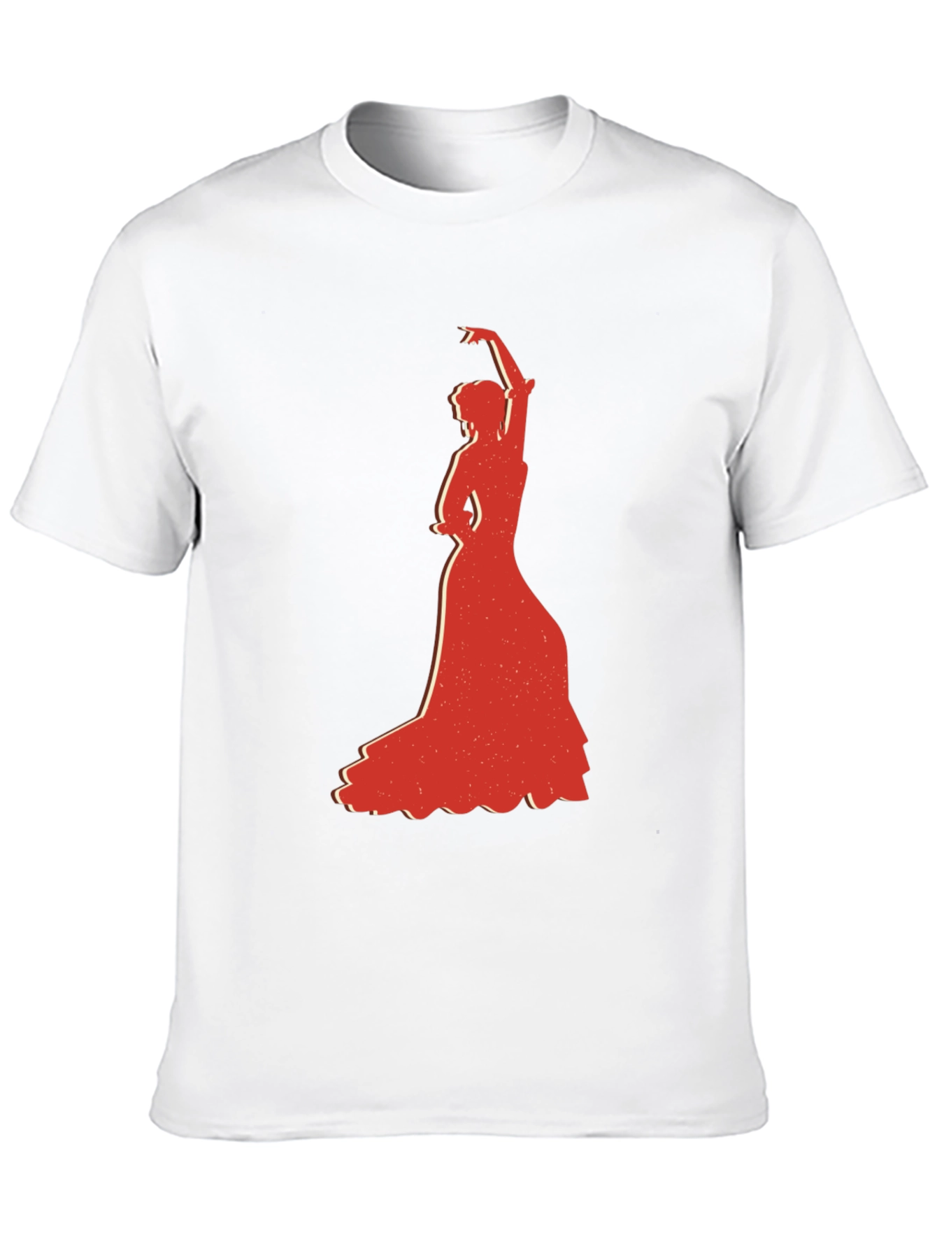 Flamenco Dancer Graphic Tee - Stylish Black T-Shirt