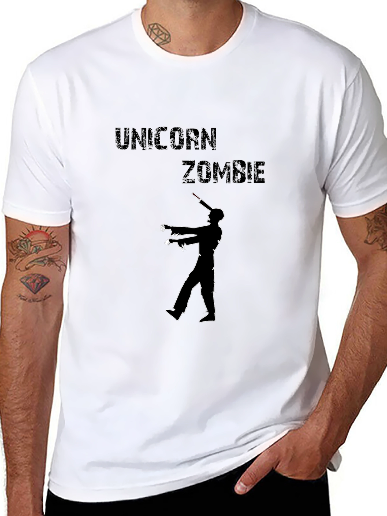 Unicorn Zombie Graphic T-Shirt