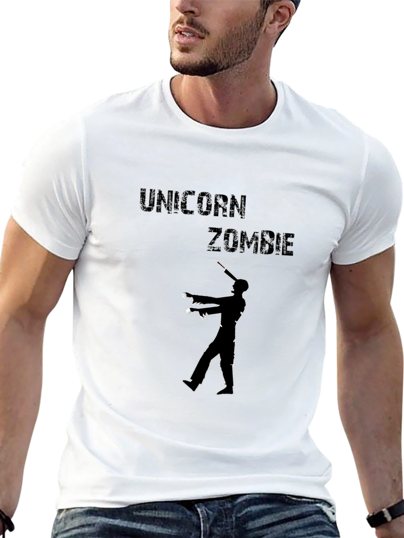 Unicorn Zombie Graphic T-Shirt