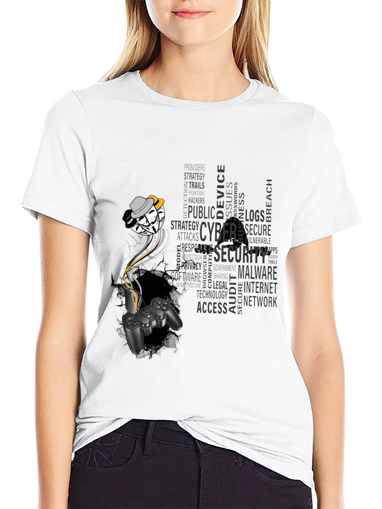 Cyber Security Gamer T-Shirt - Hack the System!