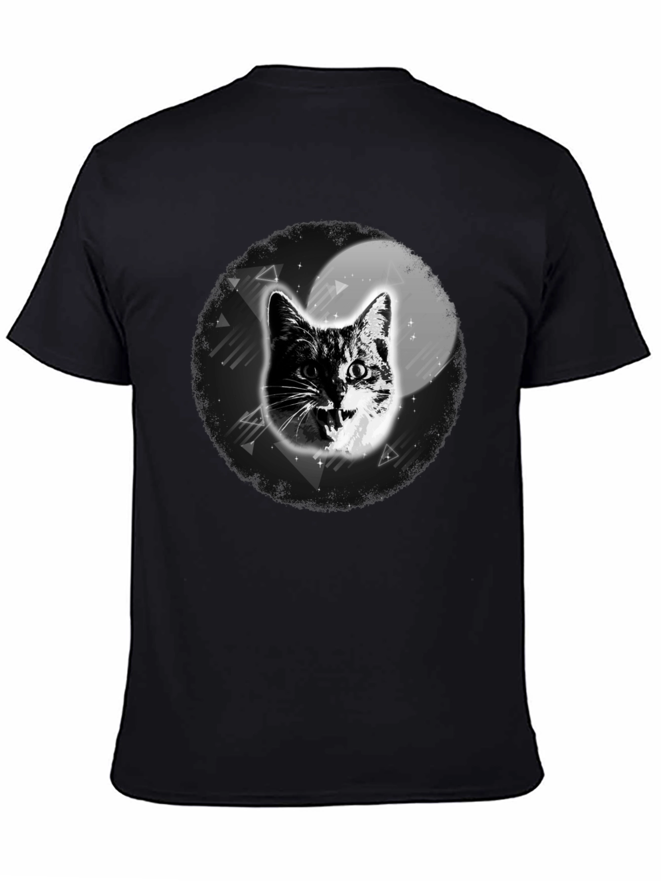 Cool Cat Graphic T-Shirt - Black