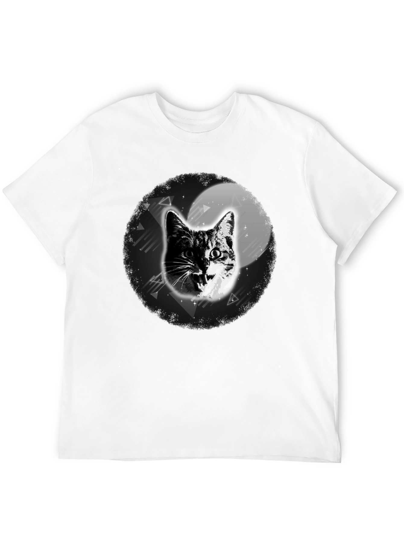 Cool Cat Graphic T-Shirt - Black