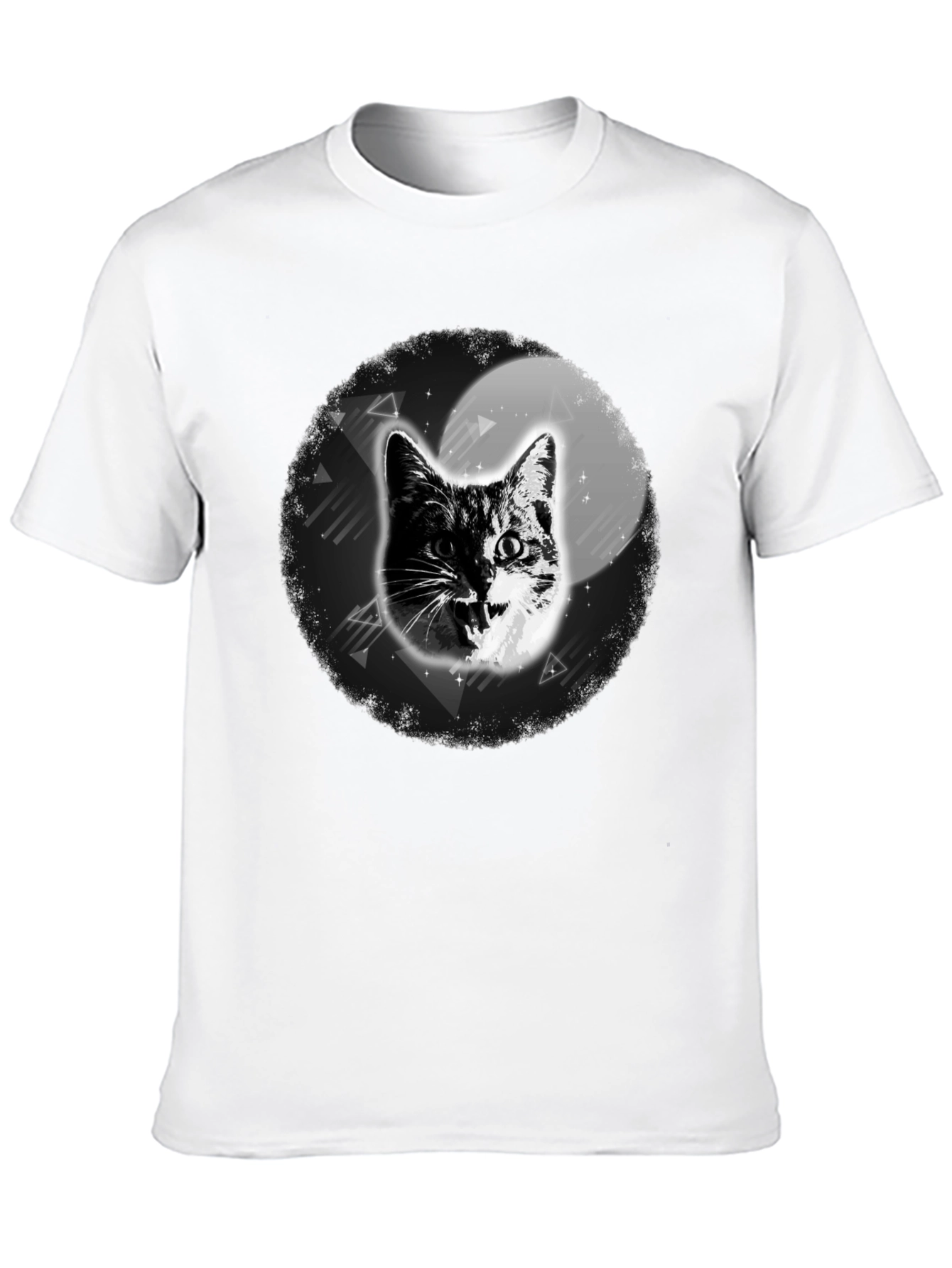 Cool Cat Graphic T-Shirt - Black