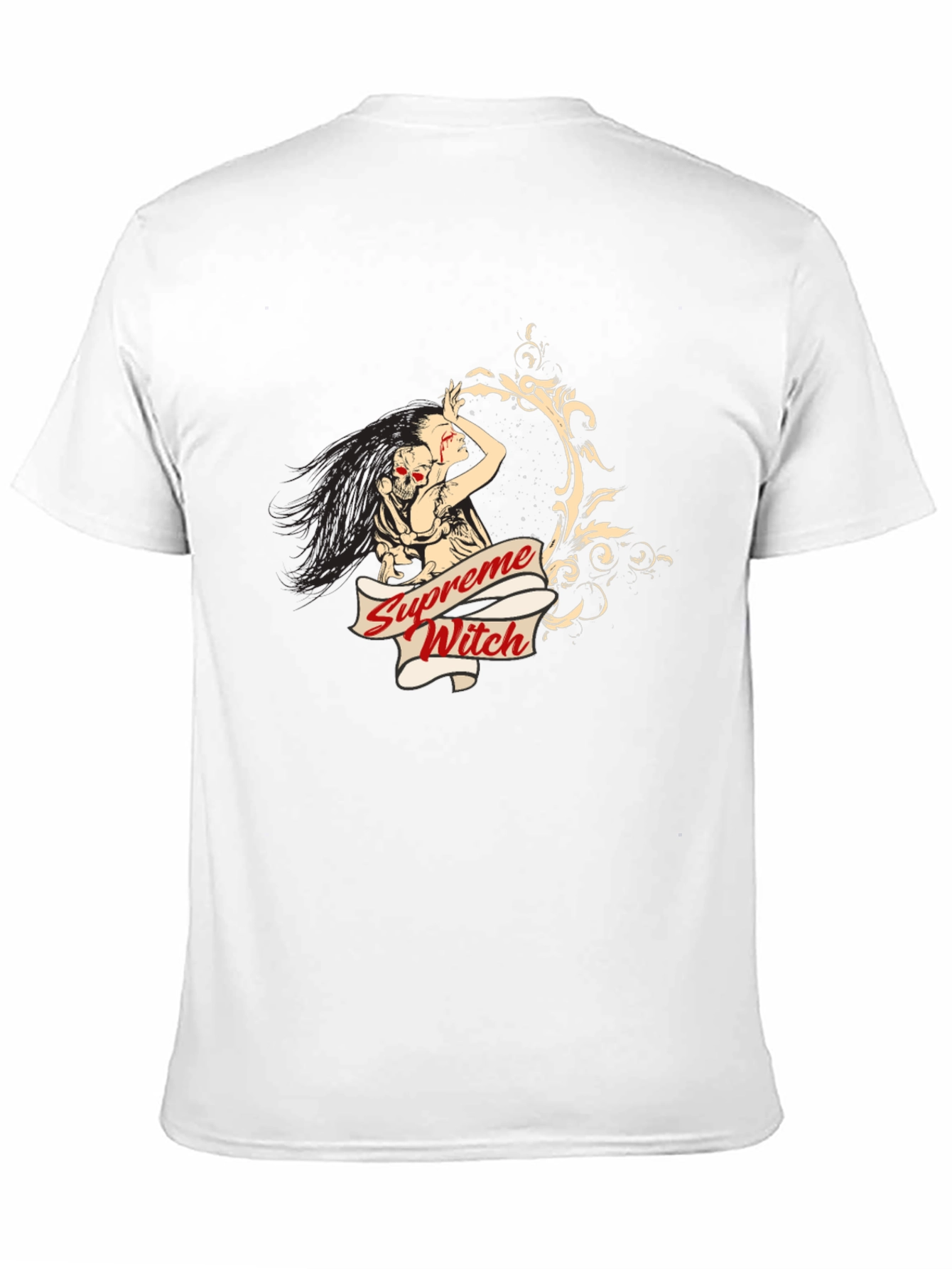 Supreme Witch Graphic Tee - Unisex Black T-Shirt