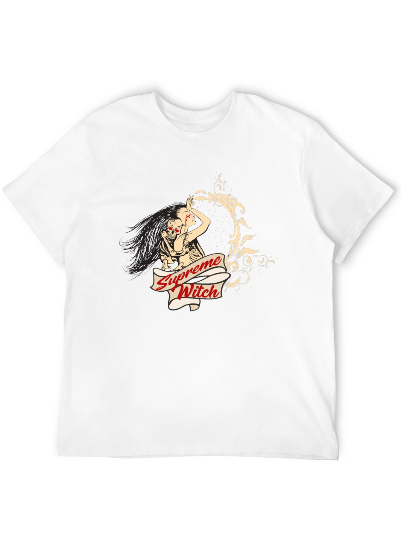 Supreme Witch Graphic Tee - Unisex Black T-Shirt
