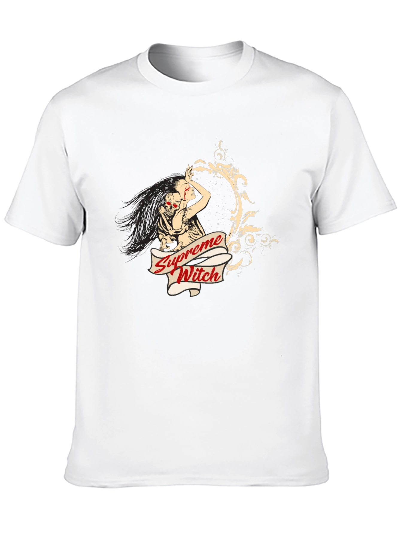 Supreme Witch Graphic Tee - Unisex Black T-Shirt