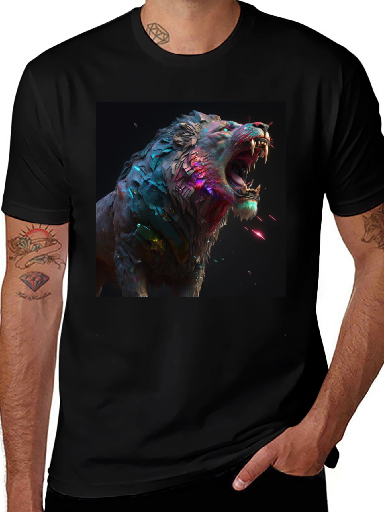 Roaring Lion Graphic Tee - Black