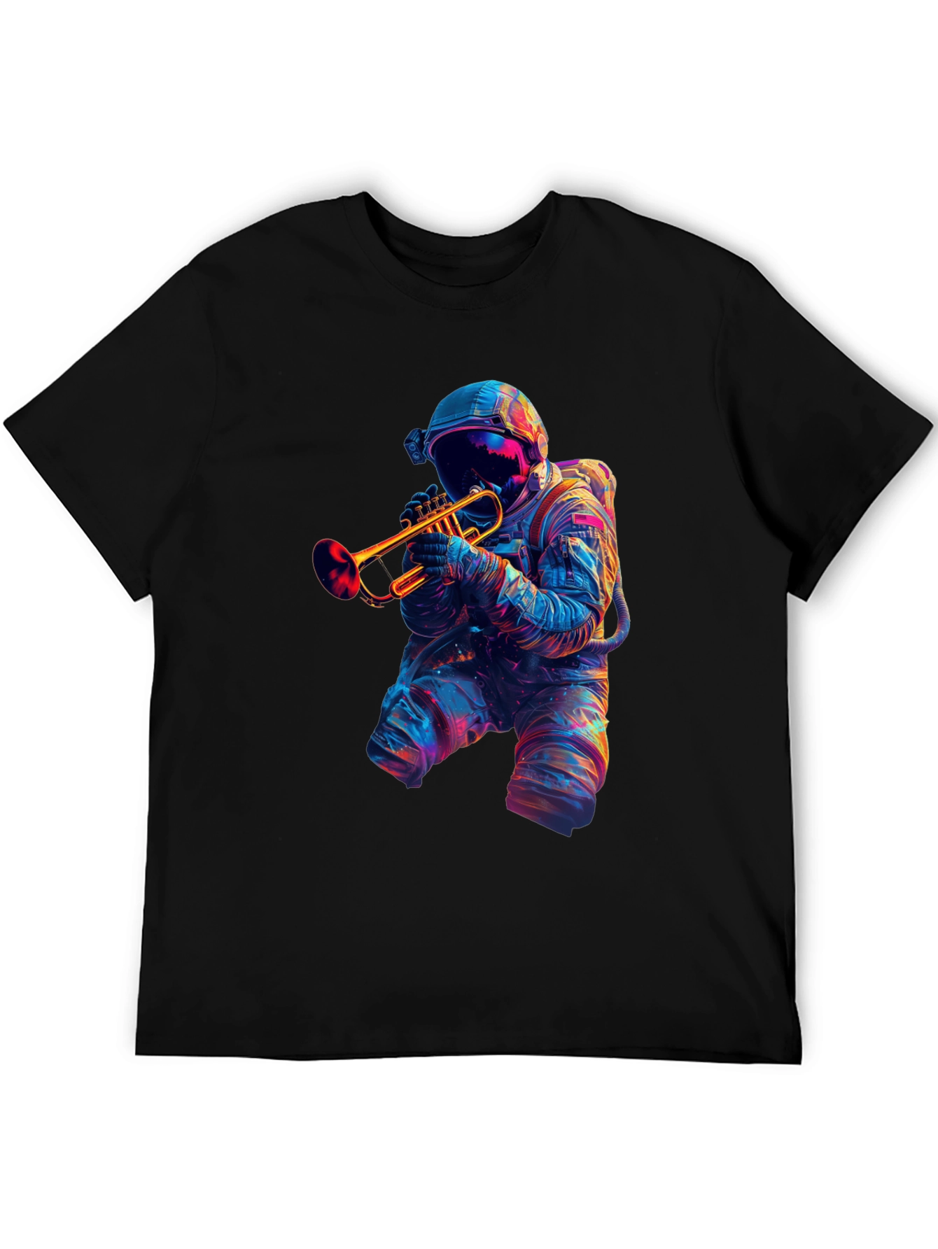 Astronaut Trumpet Player Graphic T-Shirt