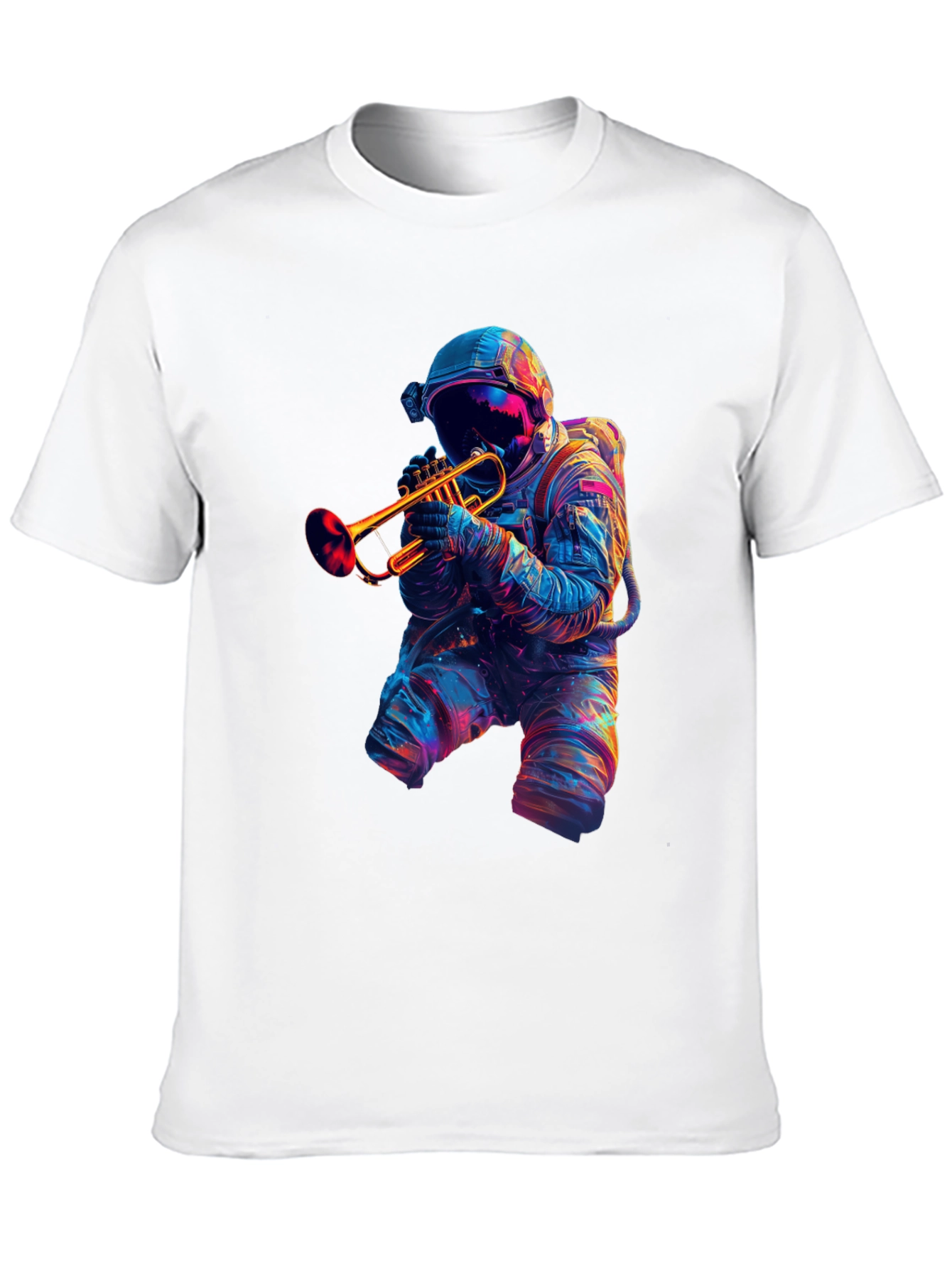 Astronaut Trumpet Player Graphic T-Shirt
