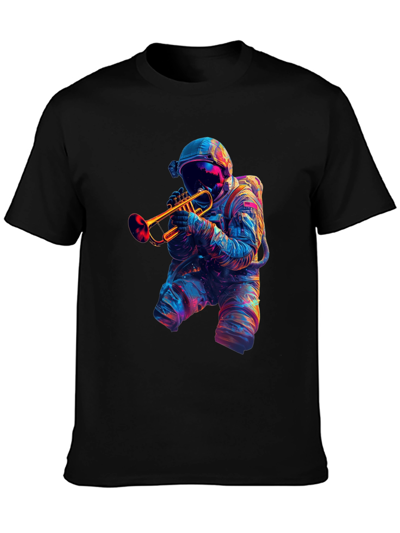 Astronaut Trumpet Player Graphic T-Shirt