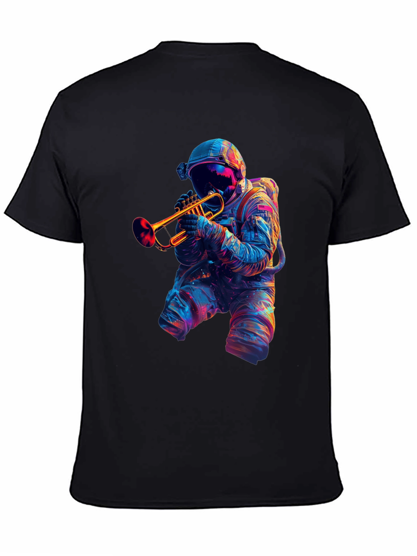Astronaut Trumpet Player Graphic T-Shirt
