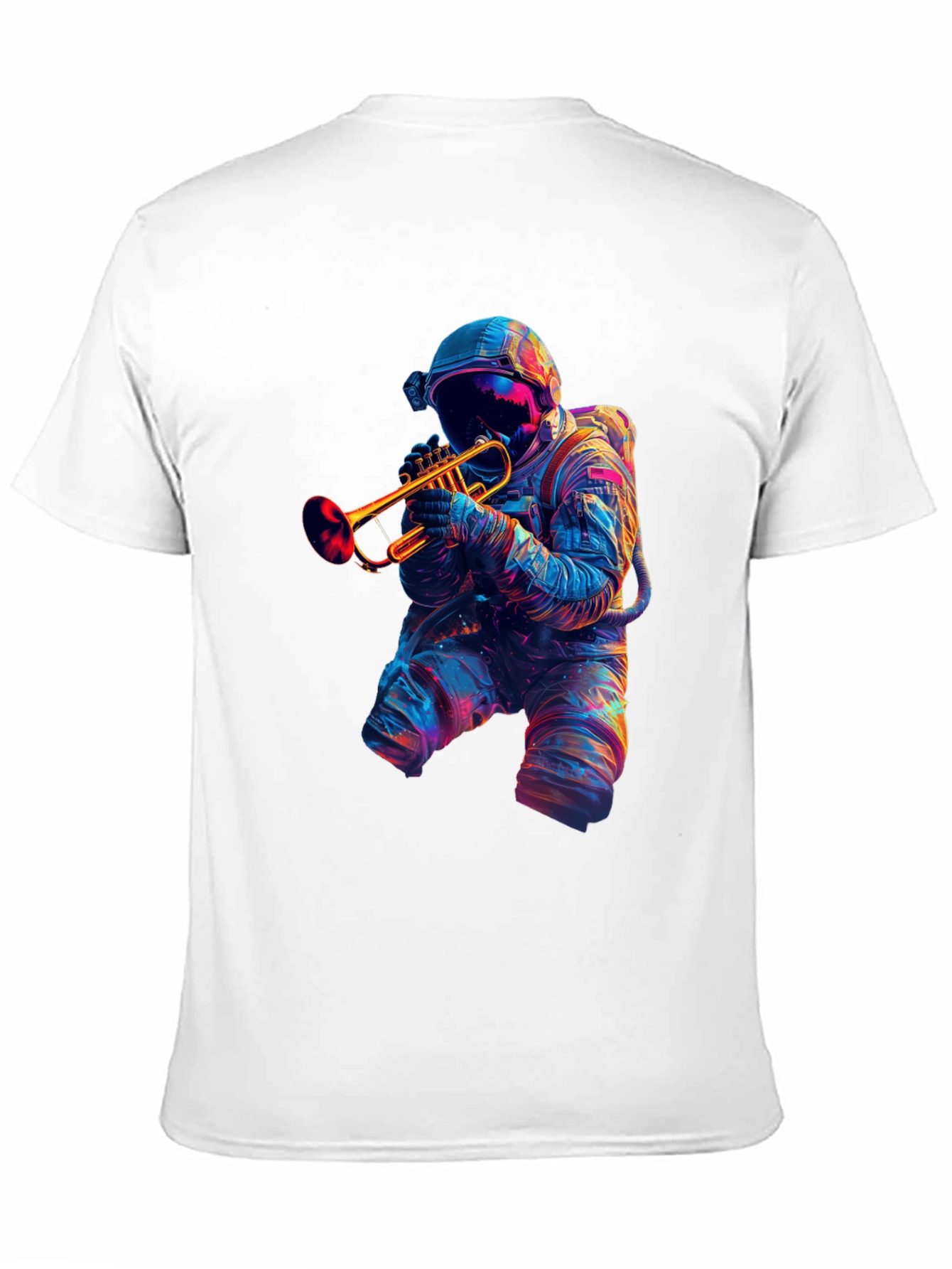 Astronaut Trumpet Player Graphic T-Shirt