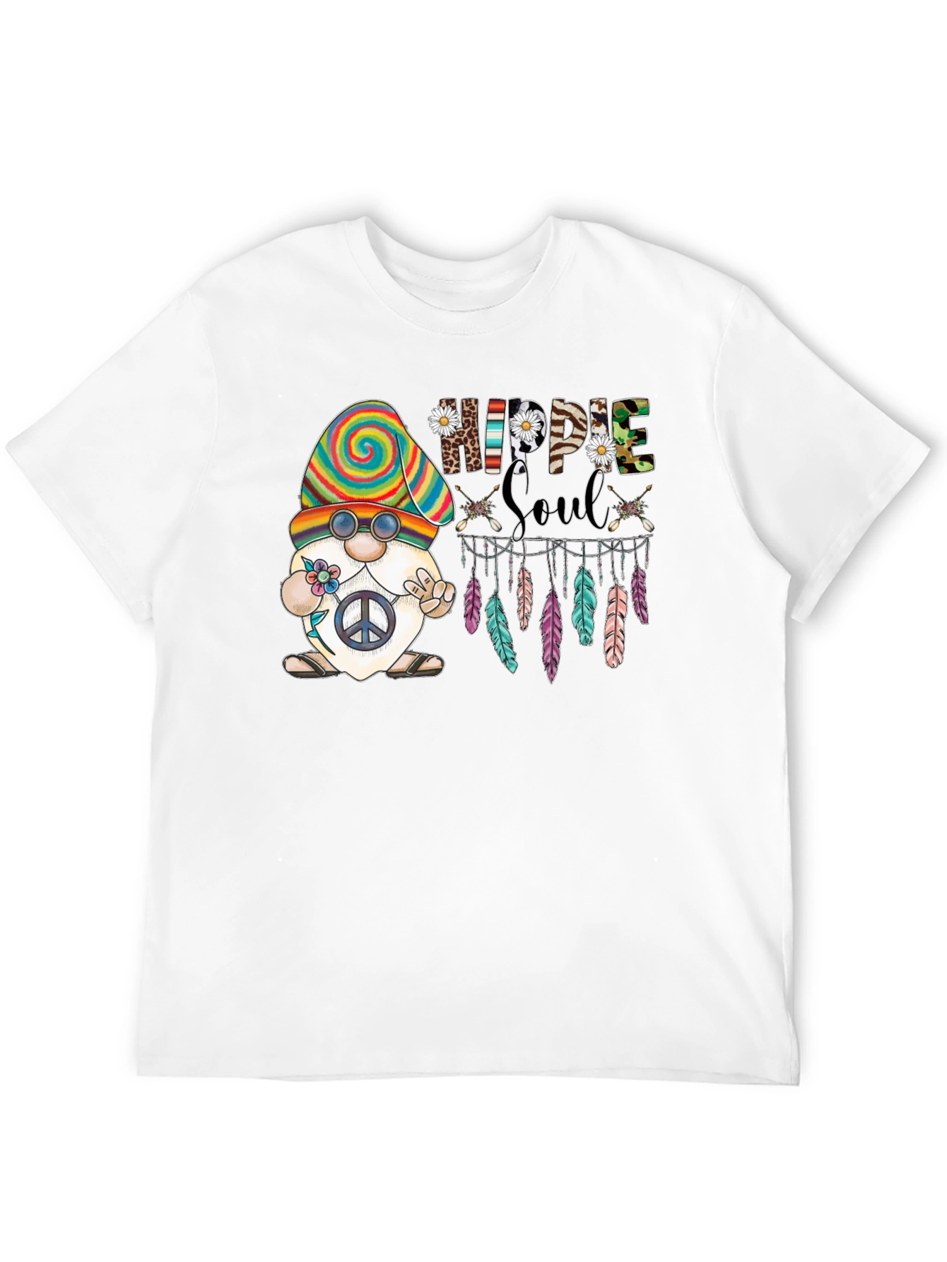Hippie Soul Gnome Tee - Peace and Love
