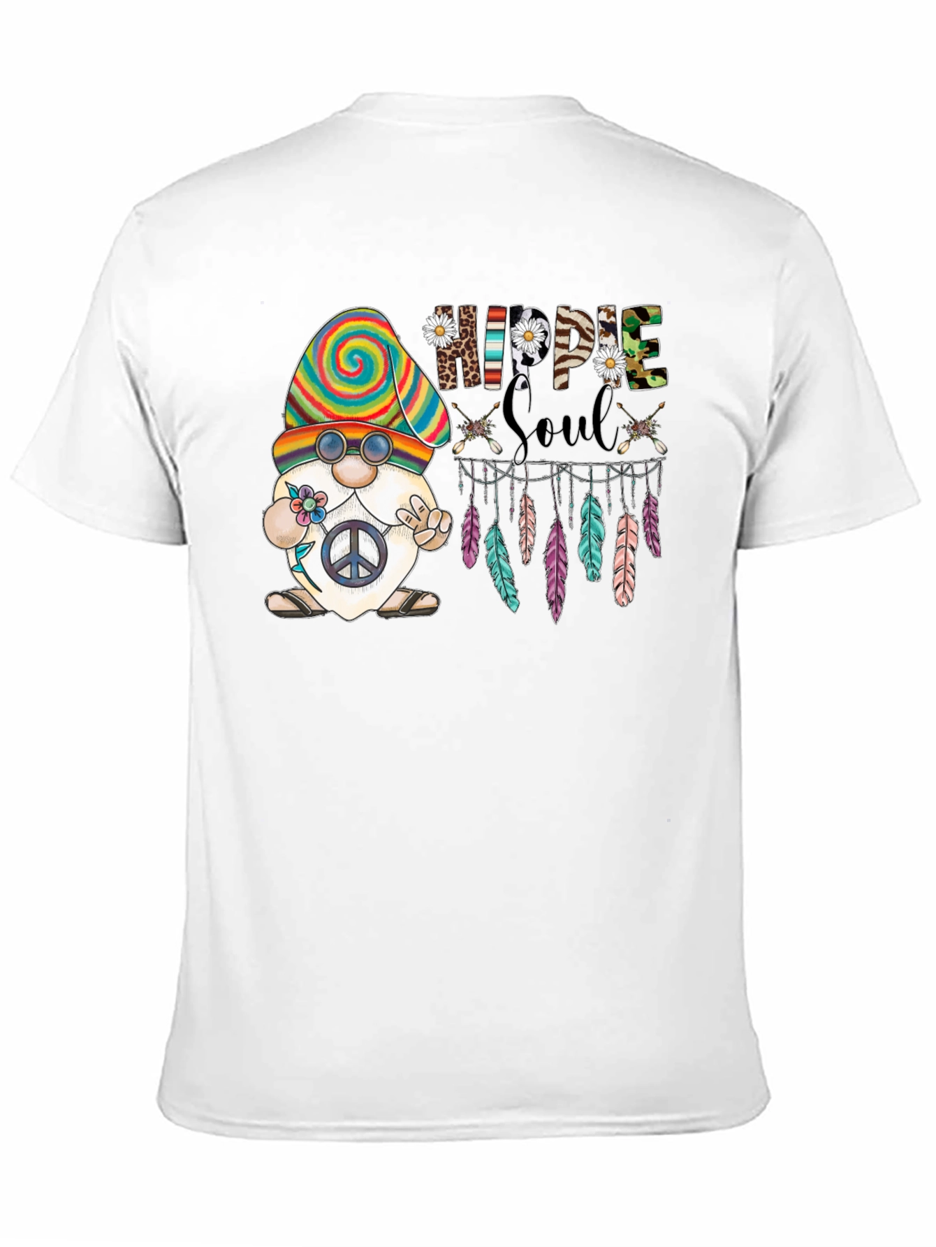 Hippie Soul Gnome Tee - Peace and Love