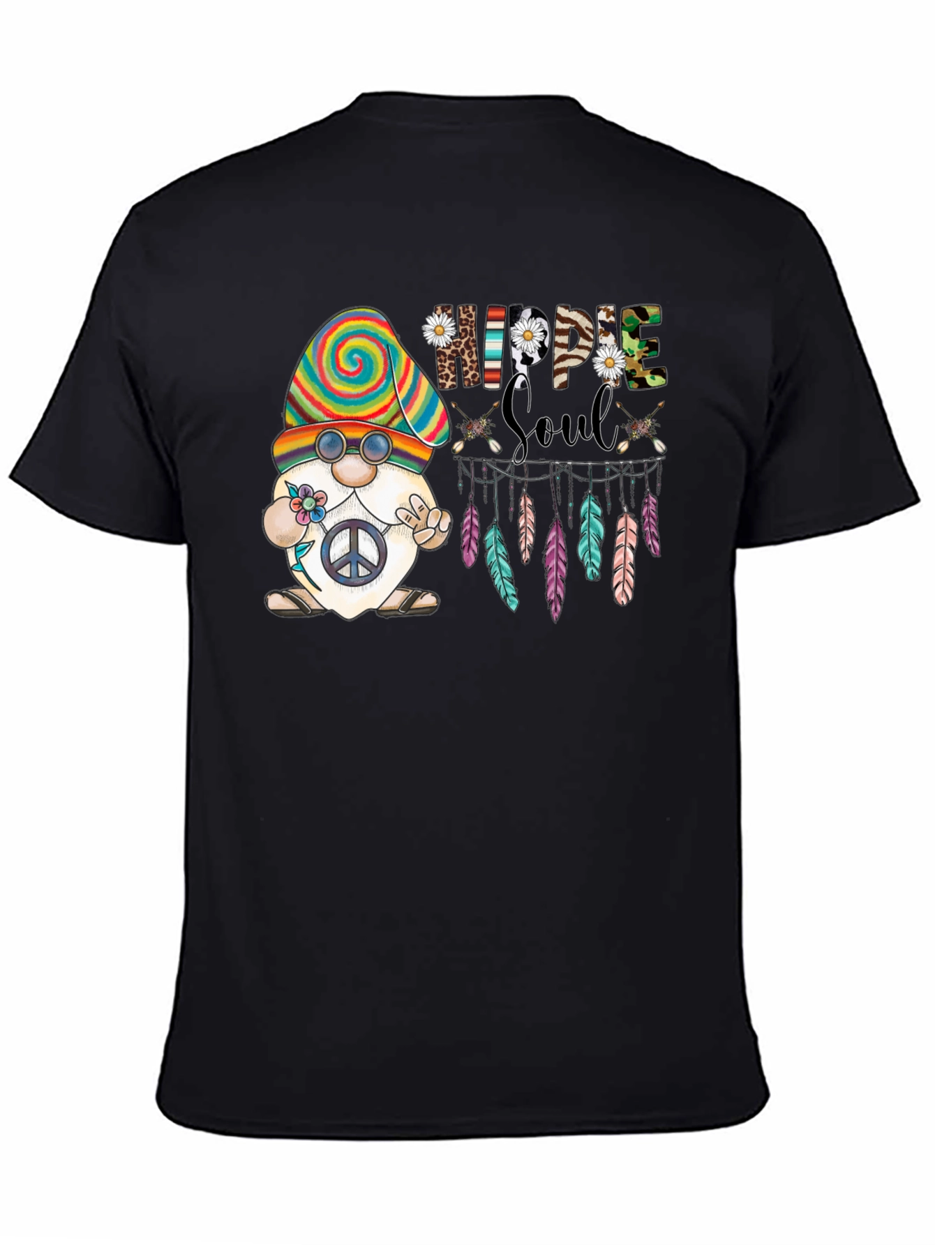 Hippie Soul Gnome Tee - Peace and Love