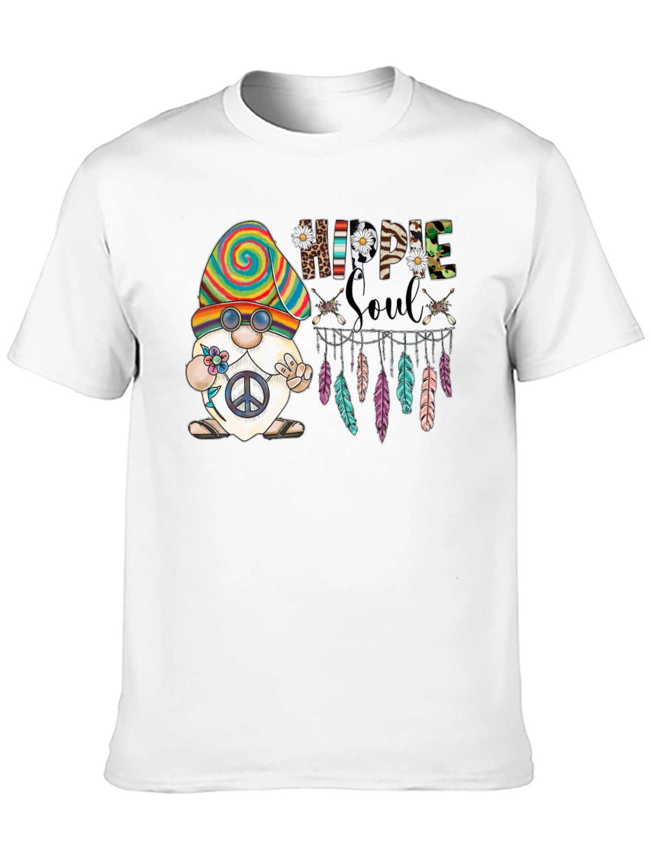 Hippie Soul Gnome Tee - Peace and Love