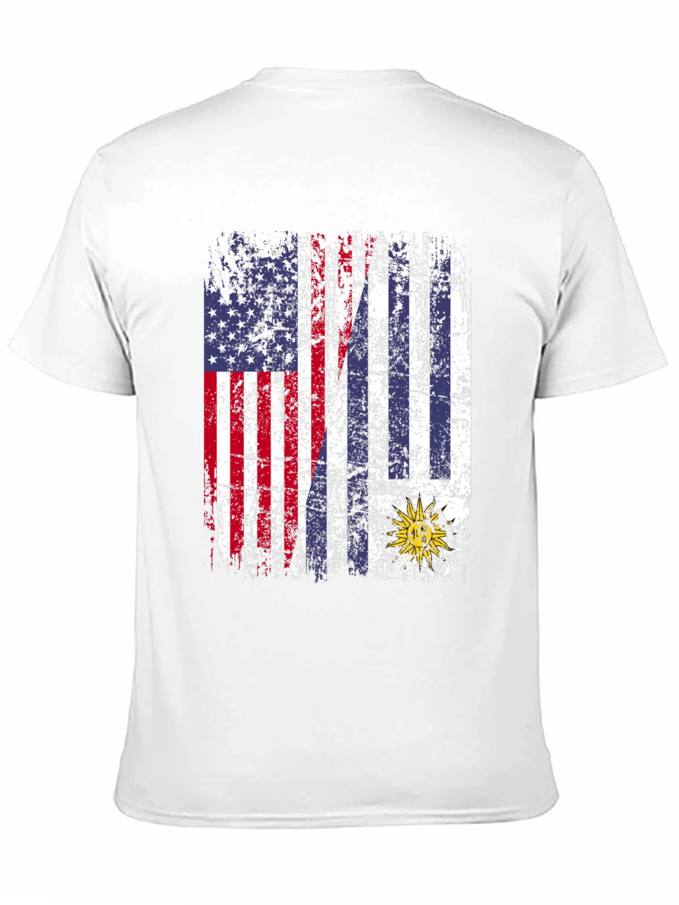 USA Uruguay Flag Graphic Tee