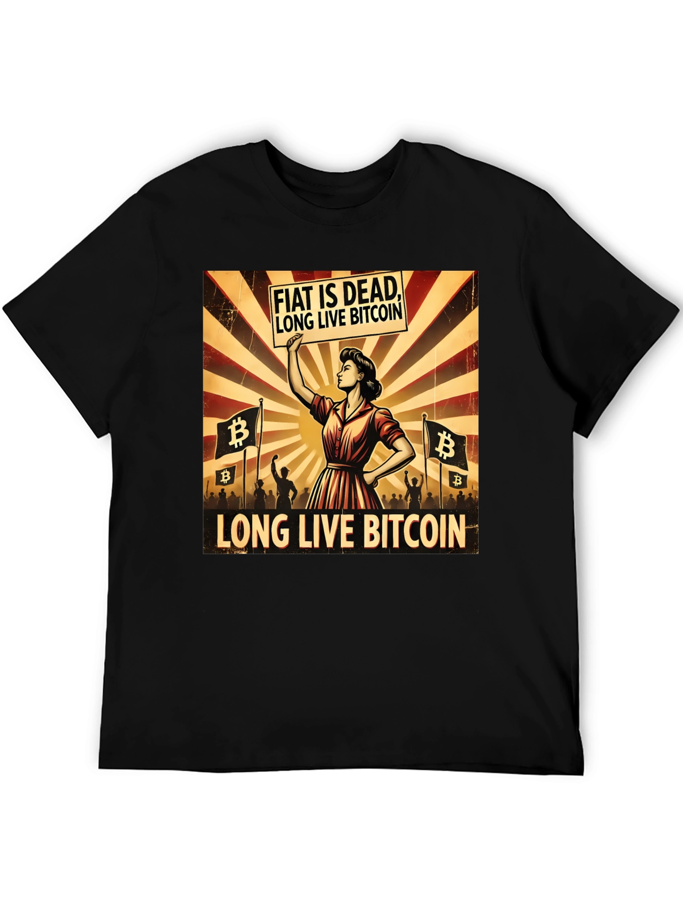 Fiat is Dead - Long Live Bitcoin T-Shirt