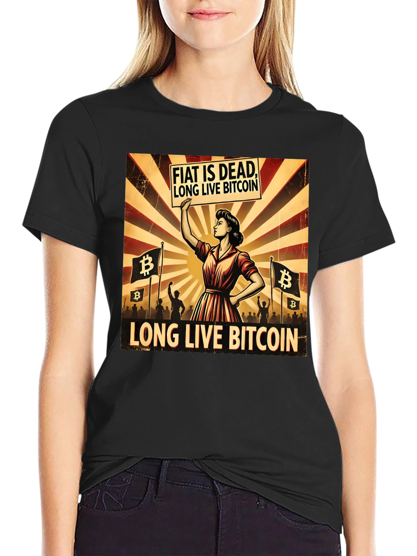 Fiat is Dead - Long Live Bitcoin T-Shirt