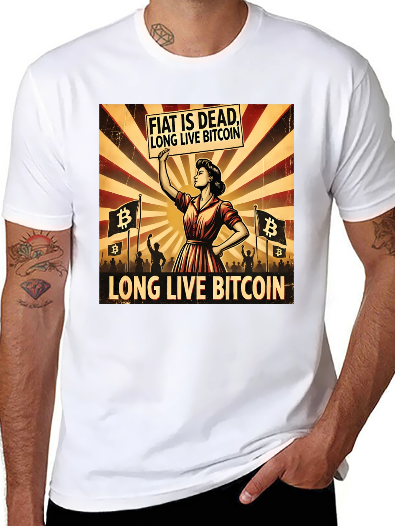 Fiat is Dead - Long Live Bitcoin T-Shirt
