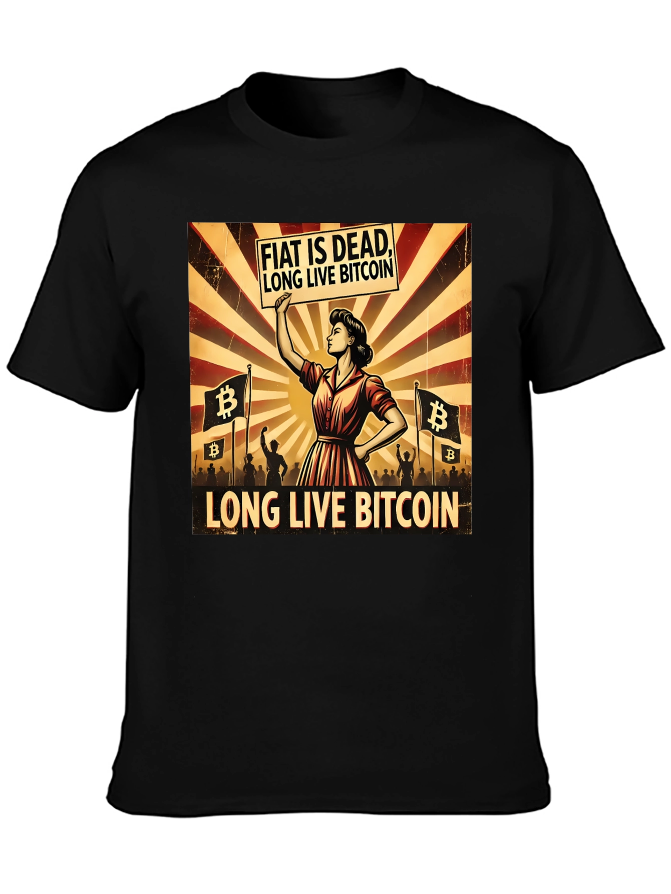 Fiat is Dead - Long Live Bitcoin T-Shirt