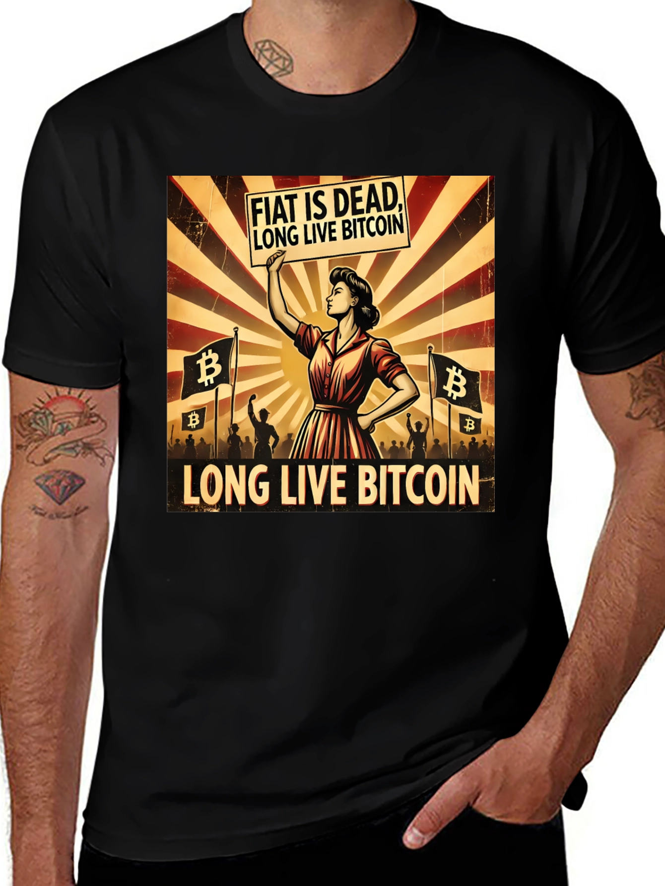 Fiat is Dead - Long Live Bitcoin T-Shirt