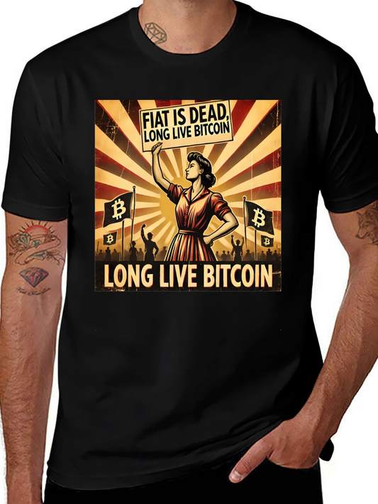 Fiat is Dead - Long Live Bitcoin T-Shirt
